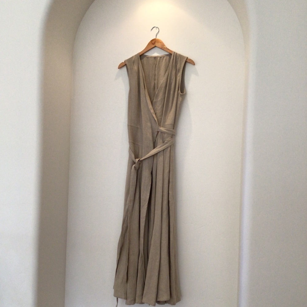 Lithuanian Linen and flaxseed long dress